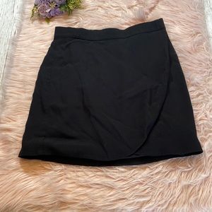 & Other Stories Black Wrap Mini Skirt sz 8